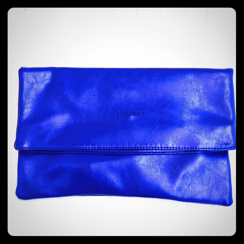 💙Moschino Blue Cocktail Clutch With Long Strap (Removerable)